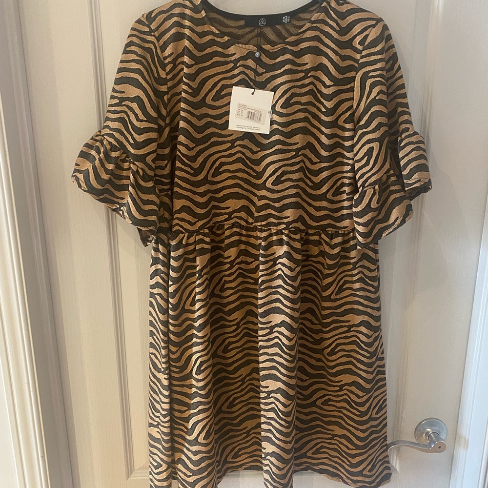 Stylish Zebra Print Kids Dress